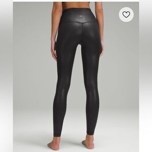 Lululemon shiny black align legging size 4, like new